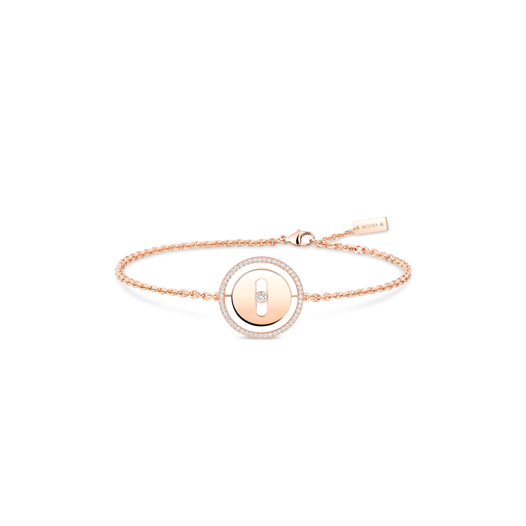 MESSIKA LUCKY MOVE BRACELET SMALL PINK GOLD DIAMOND BRACELET 07540-PG